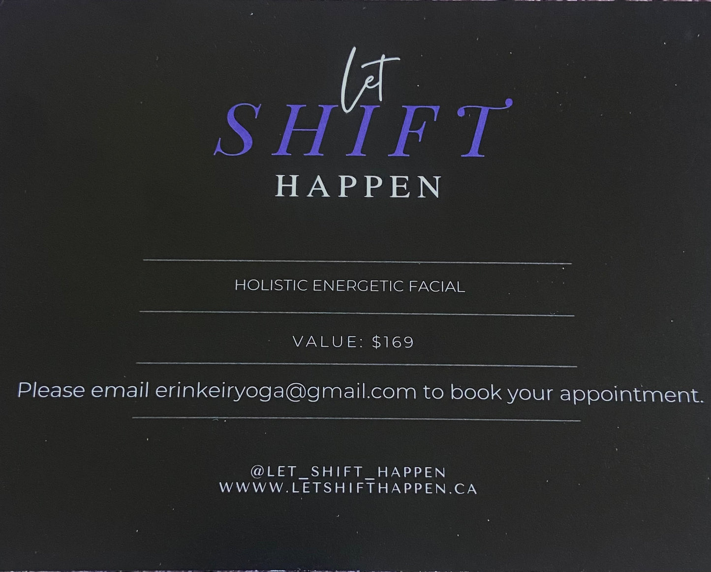 HOLISTIC ENERGETIC FACIAL